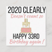 幸せ34誕生日34おもしろい歳の誕生日カード エンクロージャーカード (正面)