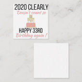 幸せ34誕生日34おもしろい歳の誕生日カード エンクロージャーカード (正面/裏面)