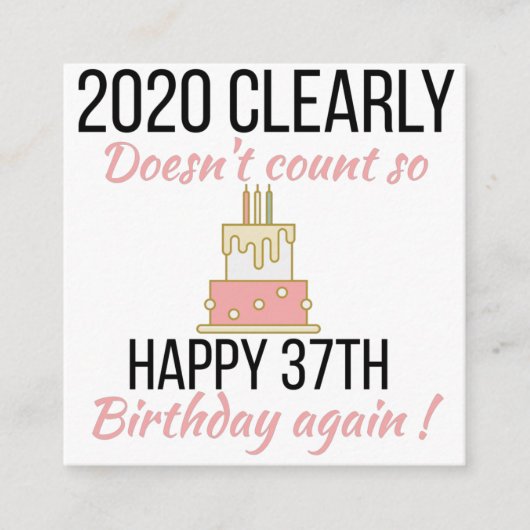 幸せ38誕生日38おもしろい歳の誕生日カード エンクロージャーカード (正面)