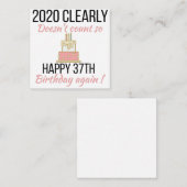 幸せ38誕生日38おもしろい歳の誕生日カード エンクロージャーカード (正面/裏面)