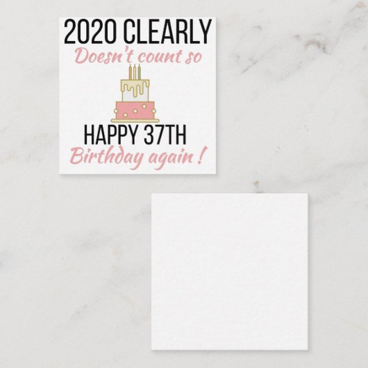 幸せ38誕生日38おもしろい歳の誕生日カード エンクロージャーカード (正面/裏面)