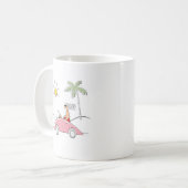 幸せ40歳の誕生日おもしろいが可愛ユーモアのあるい コーヒーマグカップ (正面左)