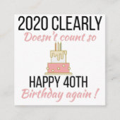 幸せ41誕生日41おもしろい誕生日カード エンクロージャーカード (正面)