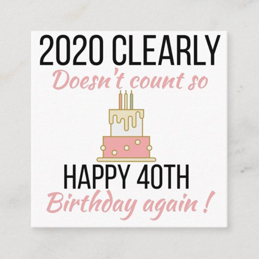 幸せ41誕生日41おもしろい誕生日カード エンクロージャーカード (正面)