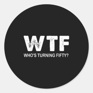 幸せ50パーティーWtf Whosが50おもしろい位に ラウンドシール