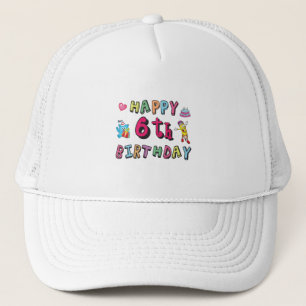 幸せ6誕生日6歳b日サプライズ キャップ