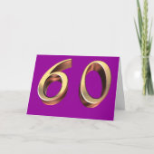 幸せ60誕生日660 カード (正面)