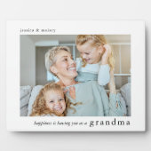 幸せ…おばあちゃんの写真にしてるの フォトプラーク (正面)