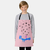 幸せ エプロン (着用した状態)