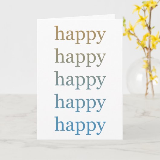 幸せ カード (黄色い花)