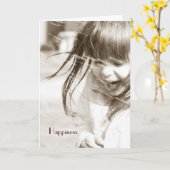 幸せ カード (黄色い花)