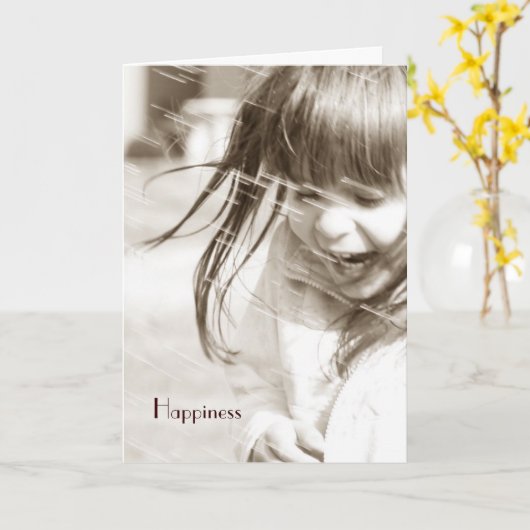 幸せ カード (黄色い花)