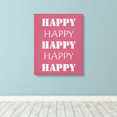 幸せ キャンバスプリント (インサイチュ (ウッドフロア))