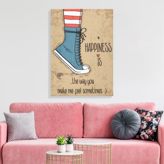 幸せ キャンバスプリント (インサイチュ (リビング))