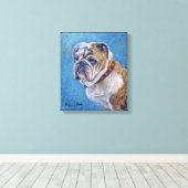 「幸せ？」 キャンバスプリント (インサイチュ (ウッドフロア))