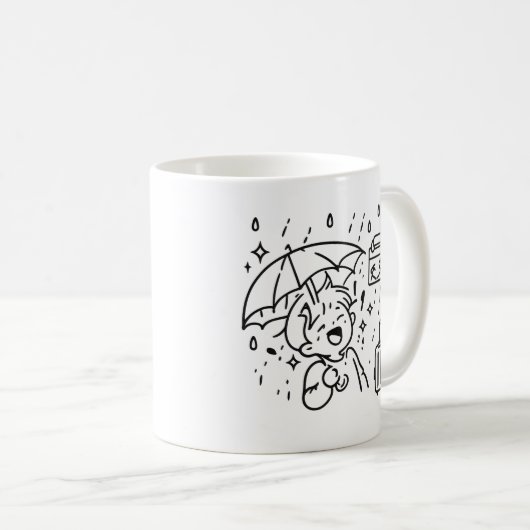 幸せ コーヒーマグカップ (正面右)