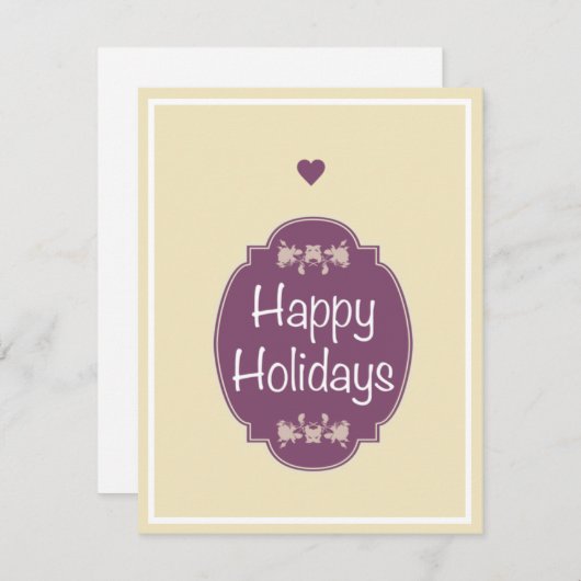 幸せ シーズンカード (正面/裏面)