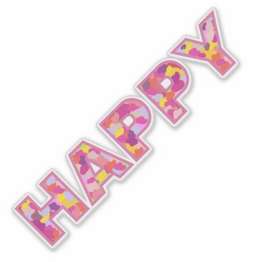 幸せ シール (正面)