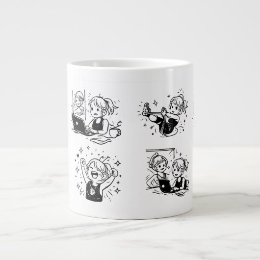 幸せ ジャンボコーヒーマグカップ (正面)