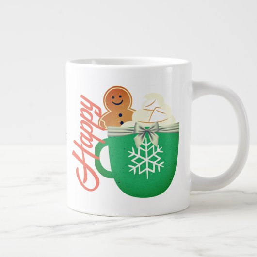 幸せ ジャンボコーヒーマグカップ (右)