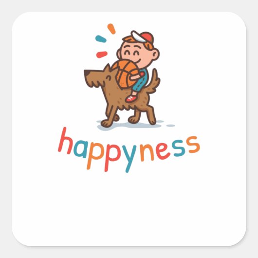 幸せ スクエアシール (正面)