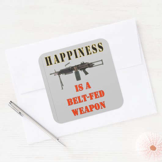 幸せ スクエアシール (封筒)