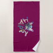 幸せ ビーチタオル (正面)