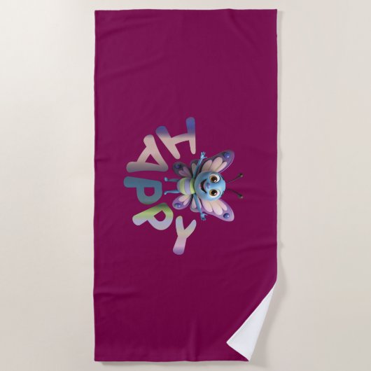 幸せ ビーチタオル (正面)