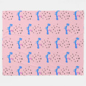 幸せ フリースブランケット (正面(横))