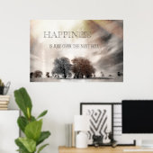 幸せ ポスター (ホームオフィス)