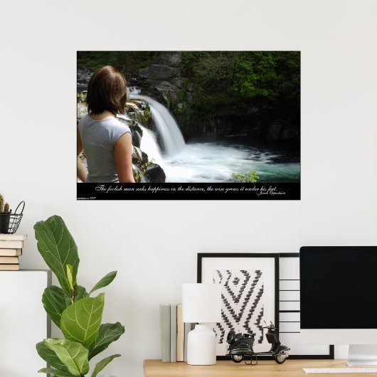 幸せ ポスター (ホームオフィス)