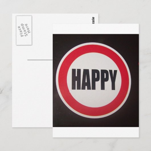 幸せ ポストカード (正面/裏面)