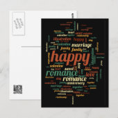 幸せ ポストカード (正面/裏面)