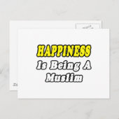 幸せ…ムスリム ポストカード (正面/裏面)