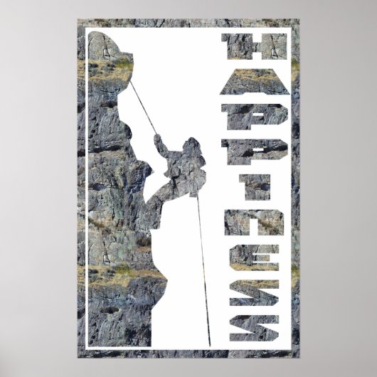 幸せ：ロック登山 ポスター (正面)