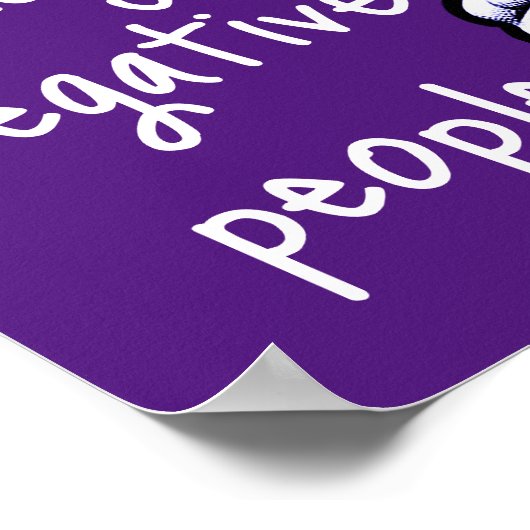 幸せ:否定的な人々のポスター ポスター (角)