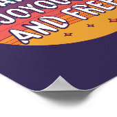 幸せ、喜び、無料やる気を起こさせる、感動的 ポスター (角)