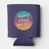 幸せ、喜び、無料やる気を起こさせる、感動的 缶クーラー (裏面)