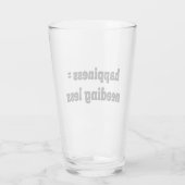 幸せ=少ないニーズ タンブラーグラス (裏面)