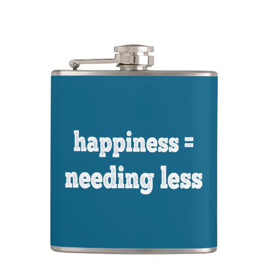 幸せ=少ないニーズ フラスク (正面)