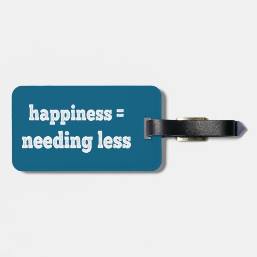 幸せ=少ないニーズ ラゲッジタグ (裏面横)