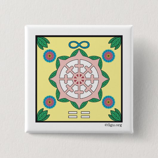 幸せ/幸せの象徴 缶バッジ (正面)