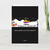 幸せ、幸せ、平和な誕生日! カード (裏面)