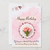 幸せ、愛、そして成功を祈っています 招待状 (正面)