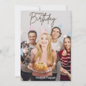 幸せ、愛、成功を願っています 招待状 (正面)