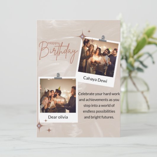 幸せ、愛、成功を願っています 招待状 (スタンド正面)