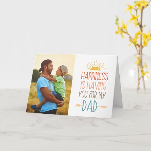 幸せ |父の日 カード (黄色い花)