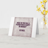 幸せ/私が望むものを行う"毎日" = ***退職*** カード (黄色い花)