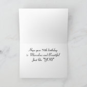 幸せ**70番目**誕生日***姉妹***カード カード (内部)