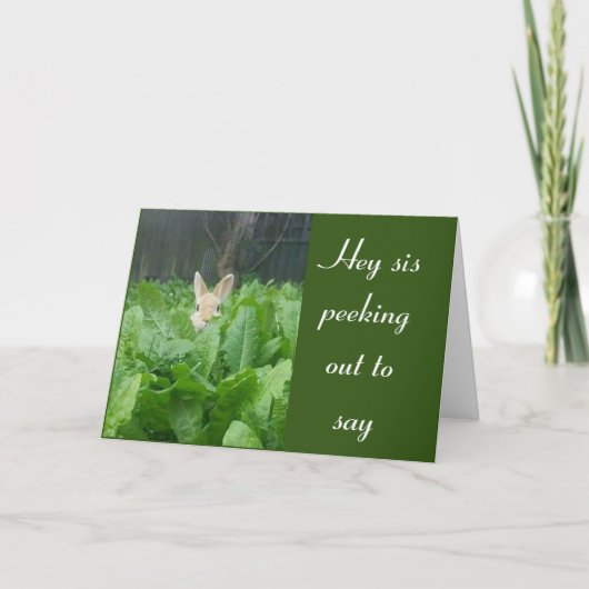 幸せ**70番目**誕生日***姉妹***カード カード (正面)